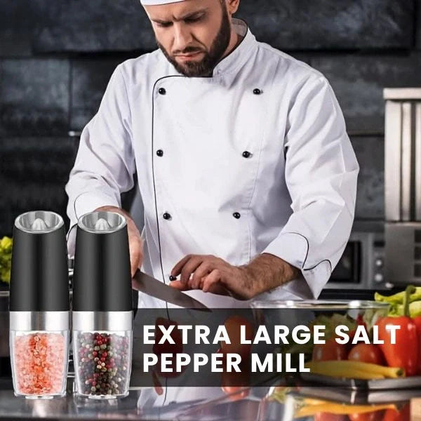 GlowGrind™ – Hands-Free Spice Grinder | LED Precision | One-Hand Operation