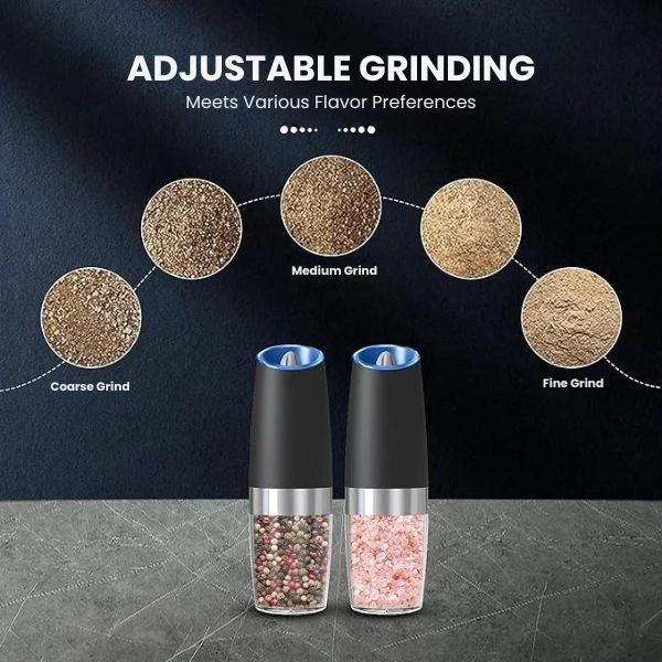 GlowGrind™ – Hands-Free Spice Grinder | LED Precision | One-Hand Operation