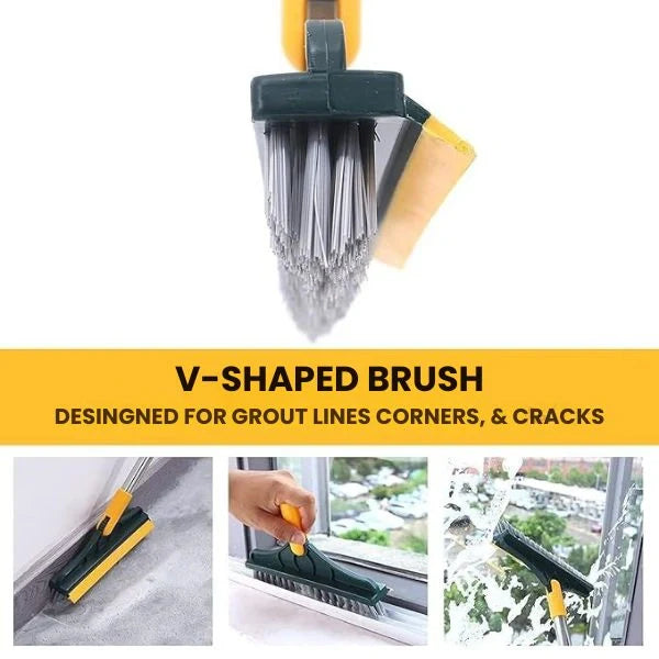 CleanEdge – 2-in-1 Scrubbing Brush | Corner Wiper | Flexible Head