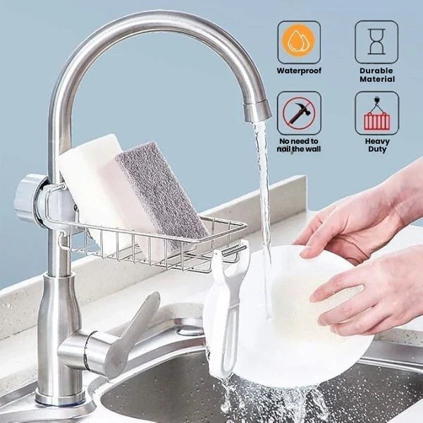 NeatTap™ – Multi-Use Sink Organizer | Rust-Resistant | Fits Most Faucets