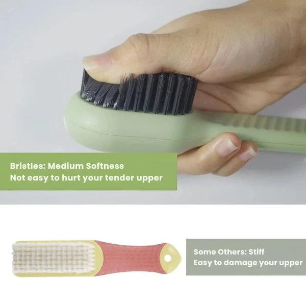 PressClean™ – Built-In Liquid Brush | Multi-Surface Use | Soft Bristles
