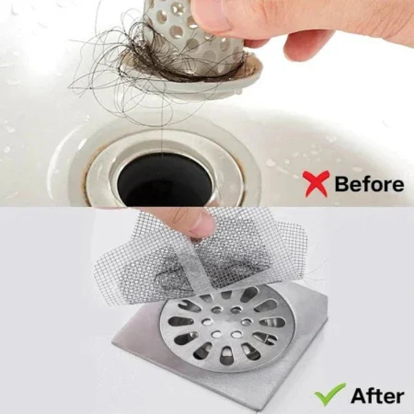 DrainLock™ – Ultra-Sticky | Catches Fine Hair | Fast Water Flow (Pack of 5)