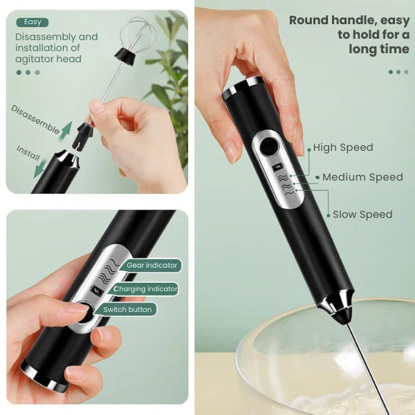 FrothWhirl™ –   2-in-1 Whisk & Beater | Easy to Clean | Café Vibes Anywhere