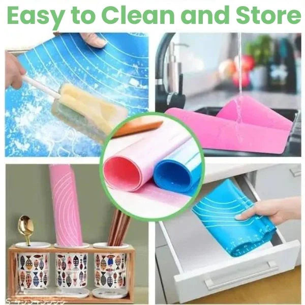 RotiEase – Non-Stick Silicone Rolling Mat | Food Safe | For Roti, Paratha, Pizza
