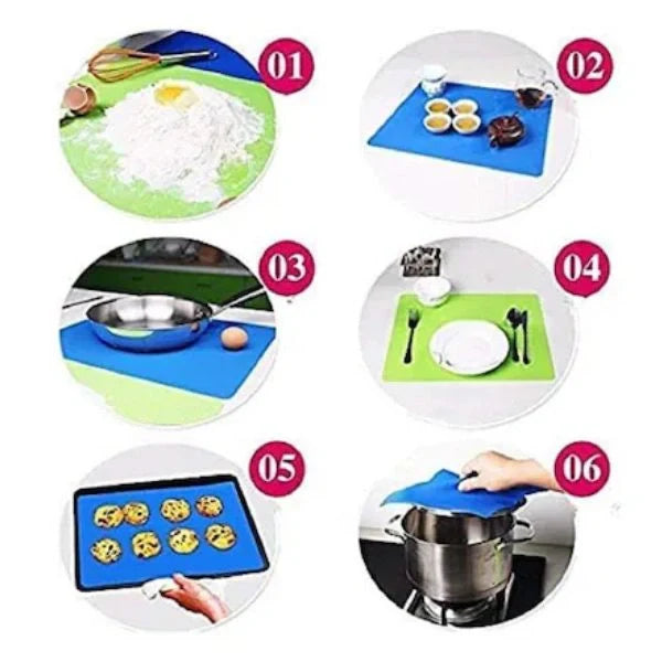 RotiEase – Non-Stick Silicone Rolling Mat | Food Safe | For Roti, Paratha, Pizza
