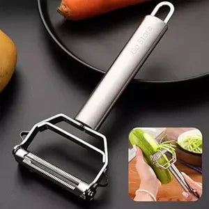 SwiftPeel™ – 3 in 1 Stainless Peeler | Sharp Blades, Anti-Rust | For Quick, Clean Prep