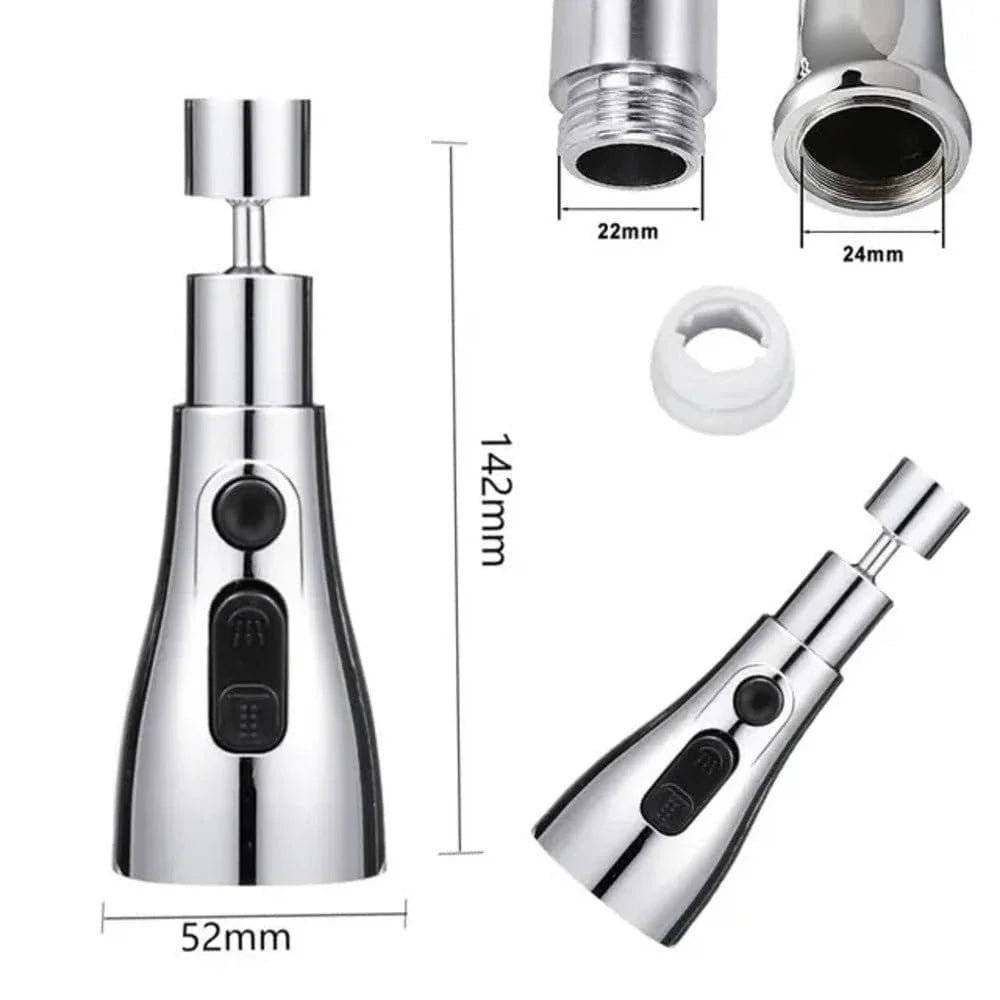 TapTwist™ – Flexible Tap Extension | Rotate, Rinse & Save Water | Easy Fit for Any Sink