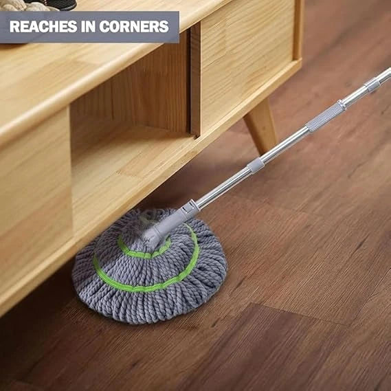 TwistWipe™ – Self-Wringing Floor Mop | 2-in-1 Scrub & Mop Head | Less Effort, More Sparkle