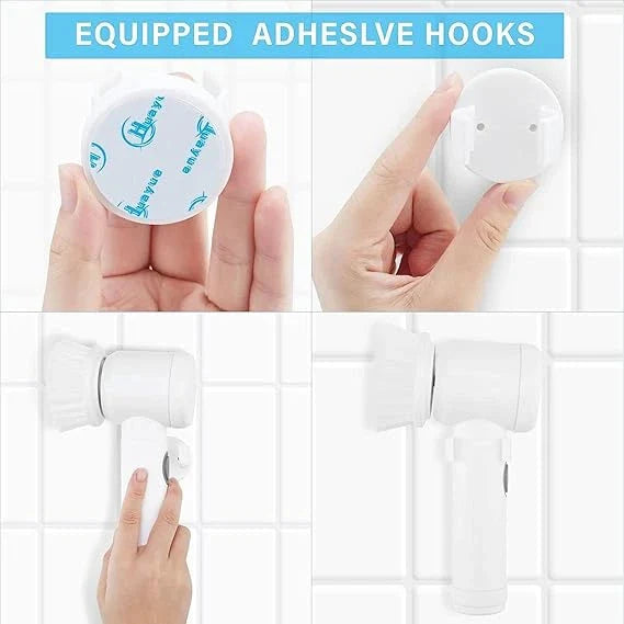 ScrubWhirl™ – 5-in-1 Spin Brush | For Tiles, Corners & More | Daily Cleaning