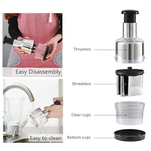 EasySlice™ – Clean & Easy Dicing | Stainless Steel | Perfect for Daily Use | One-Push Operation