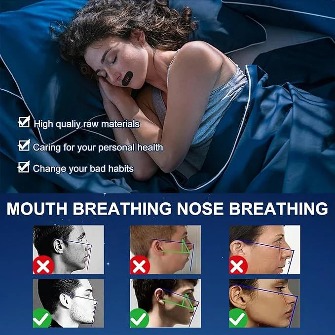 SilentBreathe™ (PACK OF 30!) –  Anti-Snoring Mouth Strips | Improves Breathing & Sleep | Reduce Snoring | Drug-Free & Instant Relief