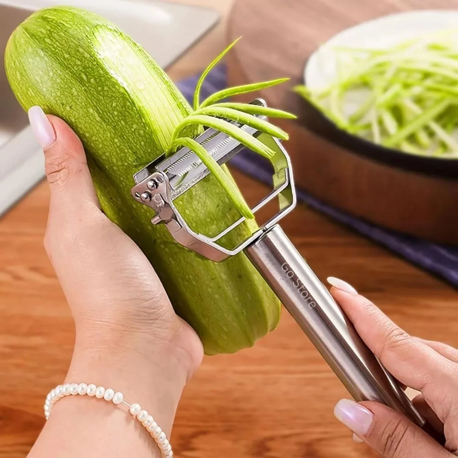 SwiftPeel™ – 3 in 1 Stainless Peeler | Sharp Blades, Anti-Rust | For Quick, Clean Prep
