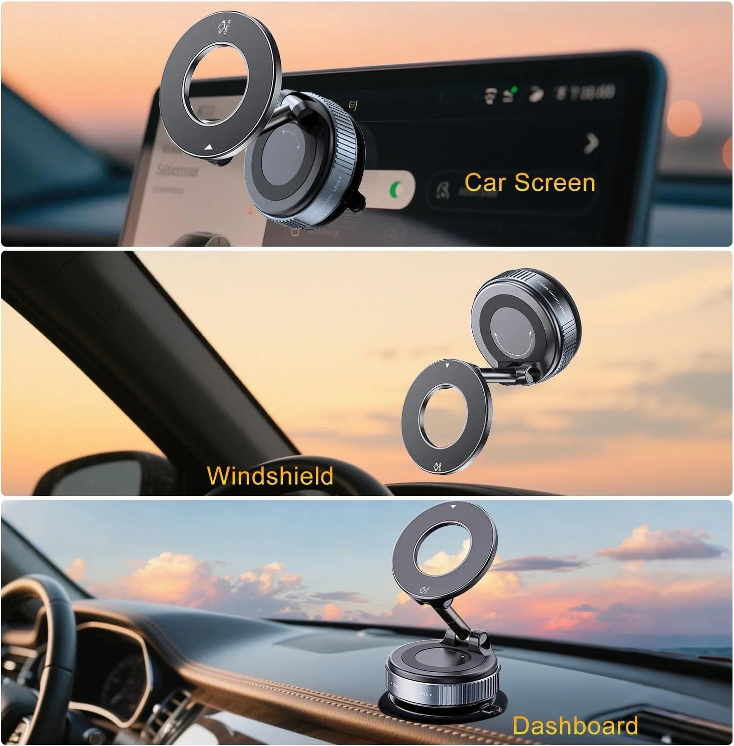 HoldEase™ – Ultra-Strong Magnetic Base | Hands-Free Viewing | Works with All Phones