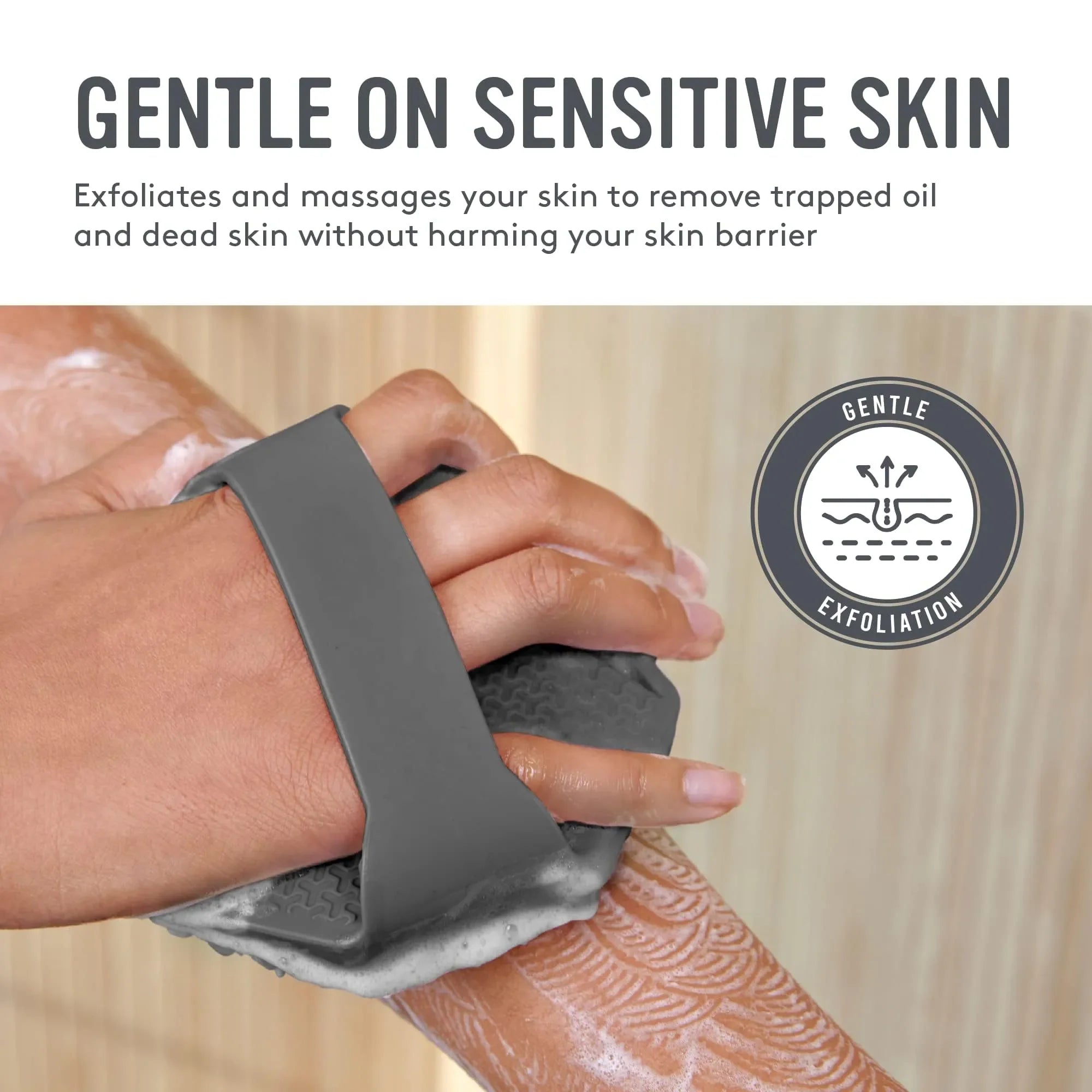 ScrubEase™ - Gentle & Deep-Cleansing Silicone Shower Exfoliator