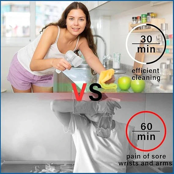 ScrubWhirl™ – 5-in-1 Spin Brush | For Tiles, Corners & More | Daily Cleaning