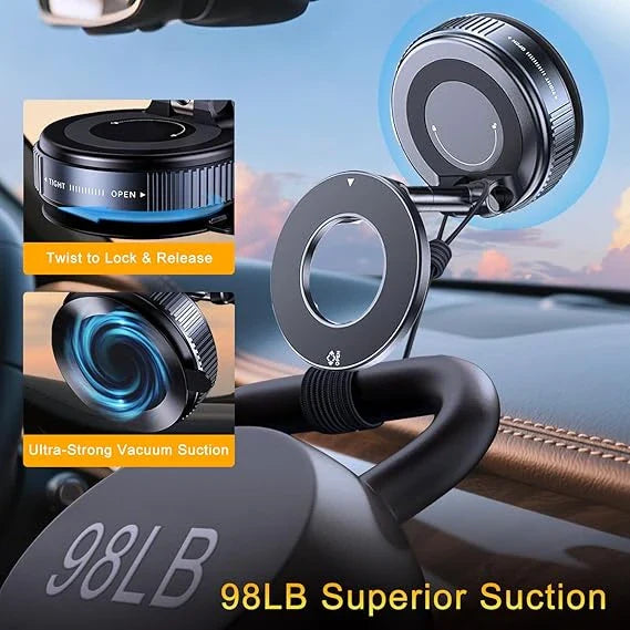 HoldEase™ – Ultra-Strong Magnetic Base | Hands-Free Viewing | Works with All Phones