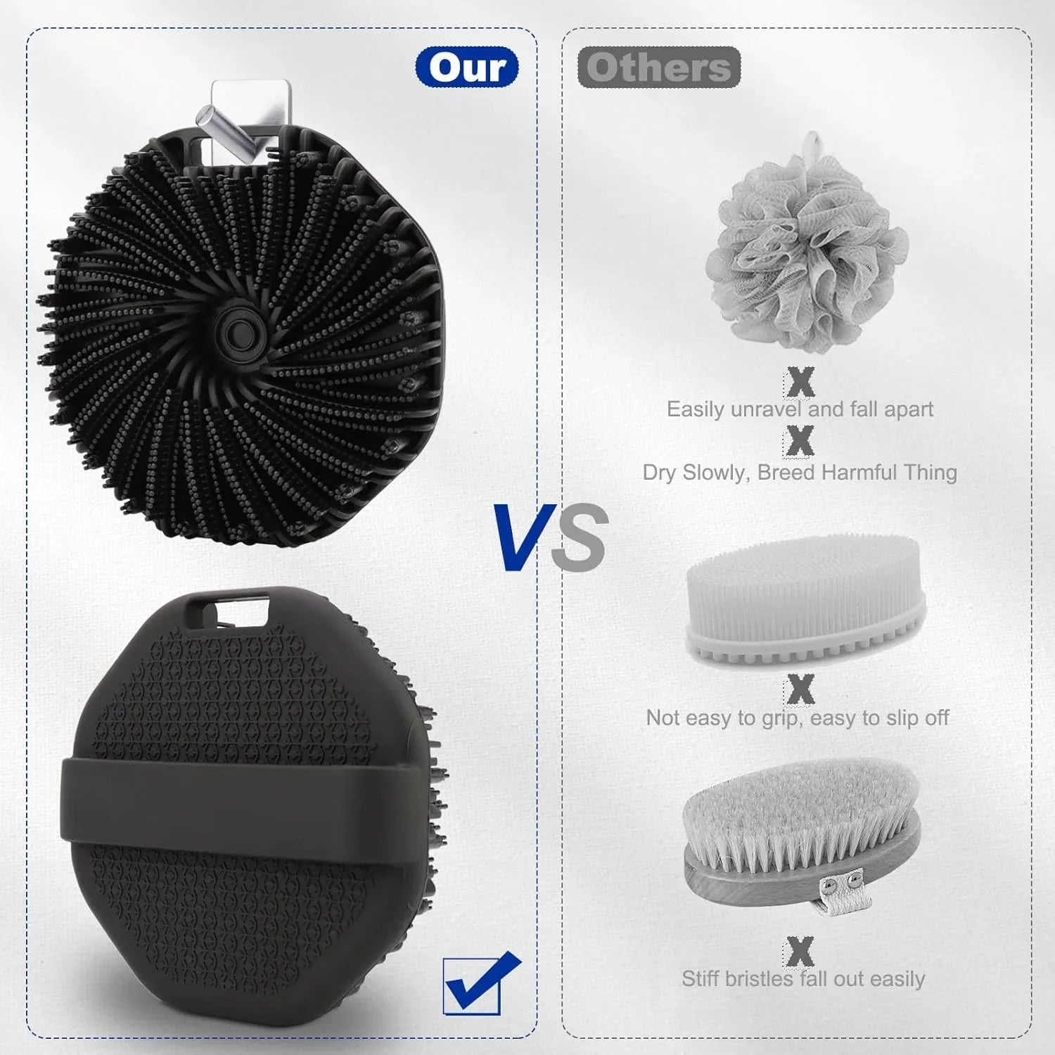 ScrubEase™ - Gentle & Deep-Cleansing Silicone Shower Exfoliator