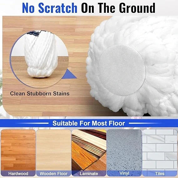 TwistWipe™ – Self-Wringing Floor Mop | 2-in-1 Scrub & Mop Head | Less Effort, More Sparkle